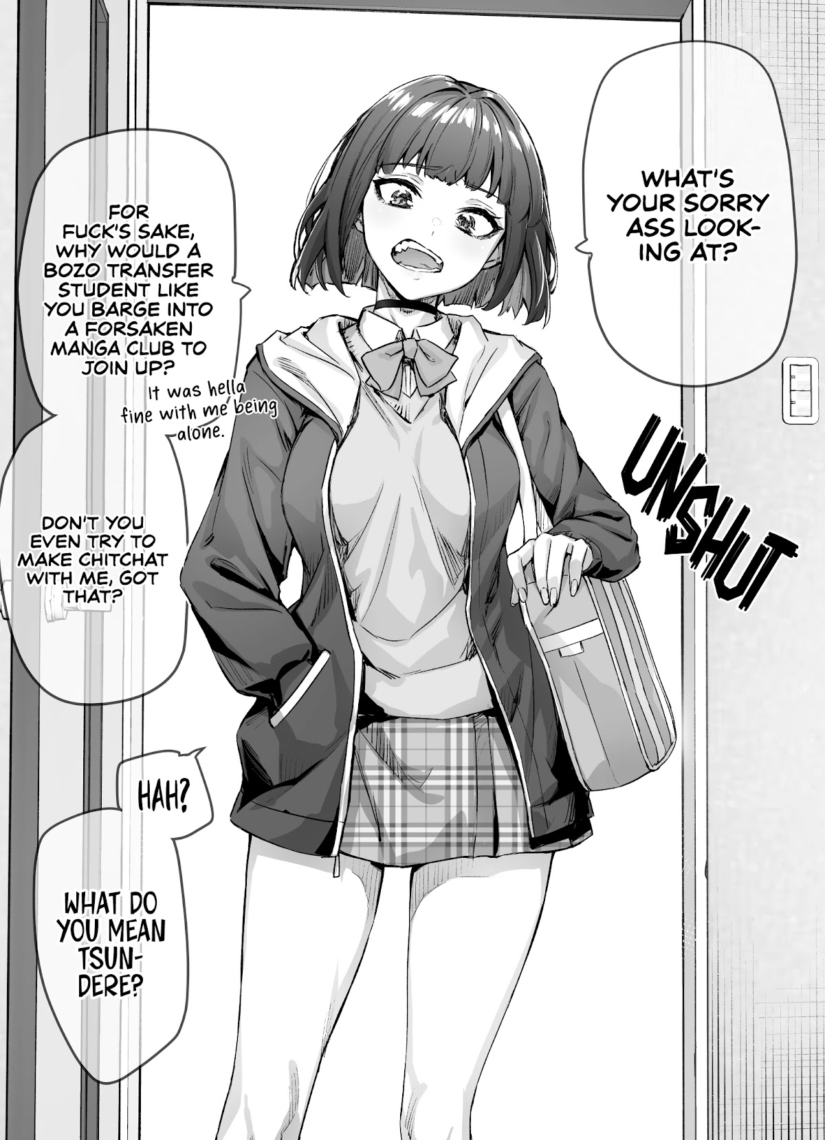 The Tsuntsuntsuntsuntsuntsuntsuntsuntsuntsuntsundere Girl Getting Less and Less Tsun Day by Day Chapter 1 page 1 - Chapter 1: Day 1