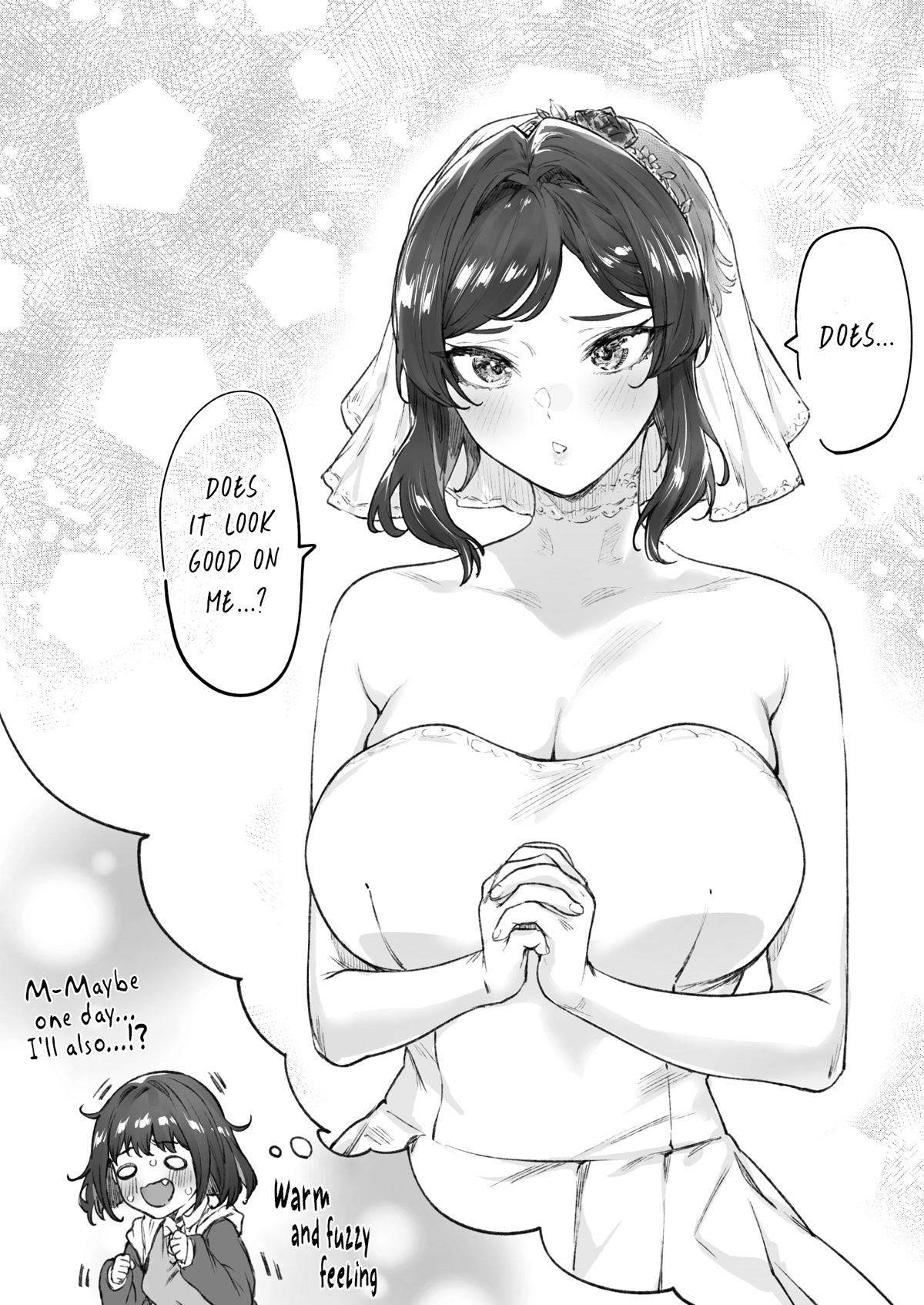 The Tsuntsuntsuntsuntsuntsuntsuntsuntsuntsuntsundere Girl Getting Less and Less Tsun Day by Day Chapter 48.5 page 1 - Chapter 48.5: Bonus- Wedding Tsundere-chan
