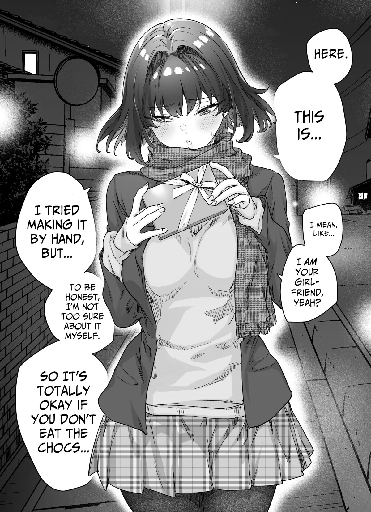 The Tsuntsuntsuntsuntsuntsuntsuntsuntsuntsuntsundere Girl Getting Less and Less Tsun Day by Day Chapter 88.5 page 1 - Chapter 88.5: The Tsundere Girlfriend Who's Honest On Valentine's Day