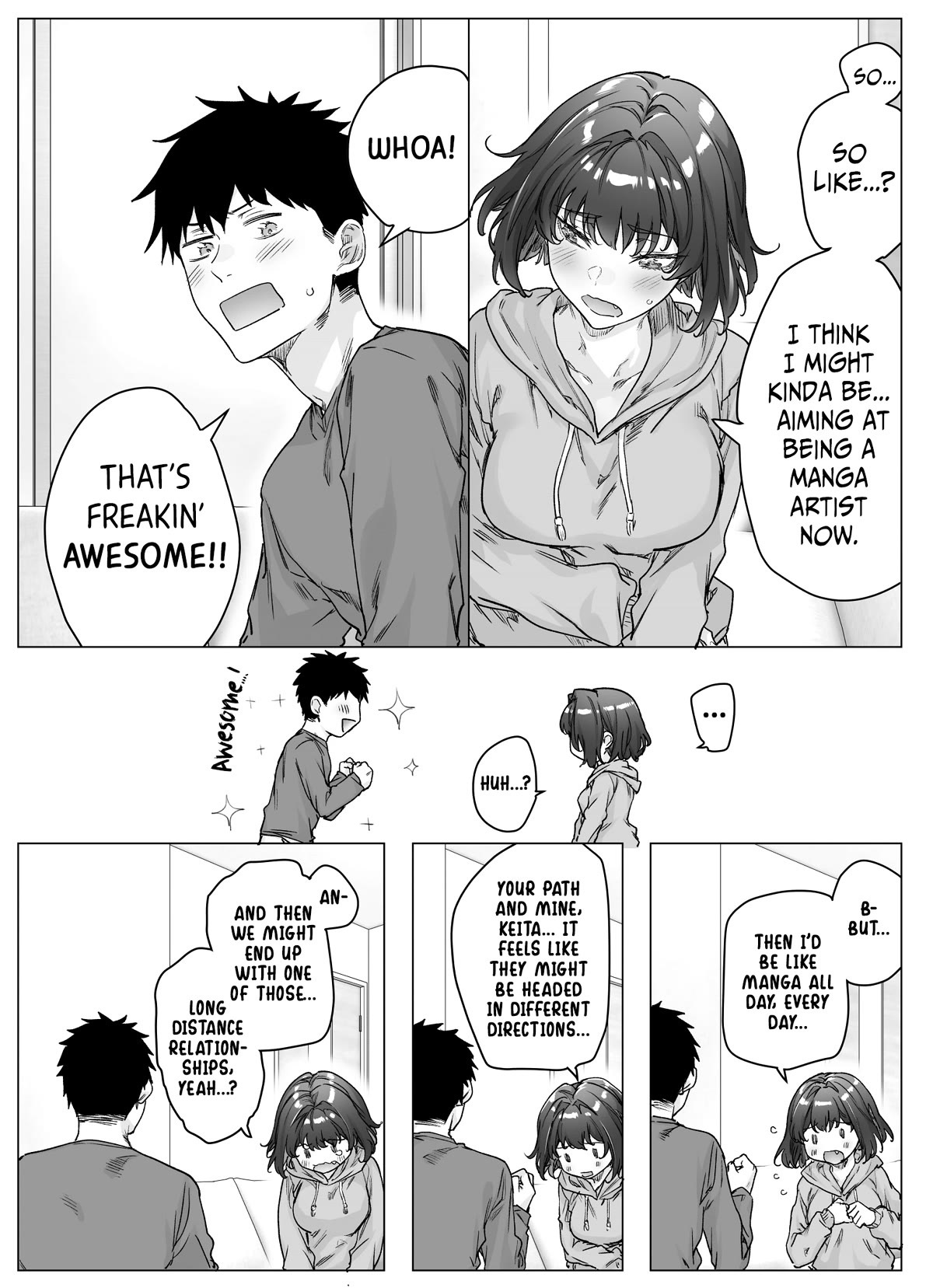 The Tsuntsuntsuntsuntsuntsuntsuntsuntsuntsuntsundere Girl Getting Less and Less Tsun Day by Day Chapter 97 page 1 - Chapter 97