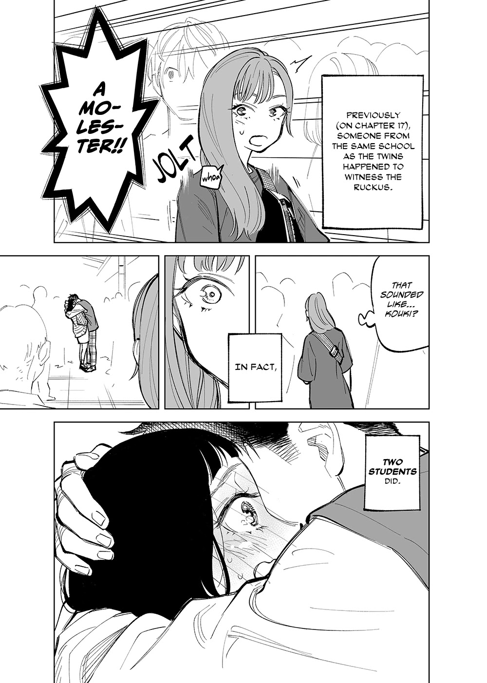 The Twins' Circumstances Chapter 18 page 1 - Chapter 18: Momohara saw that as well