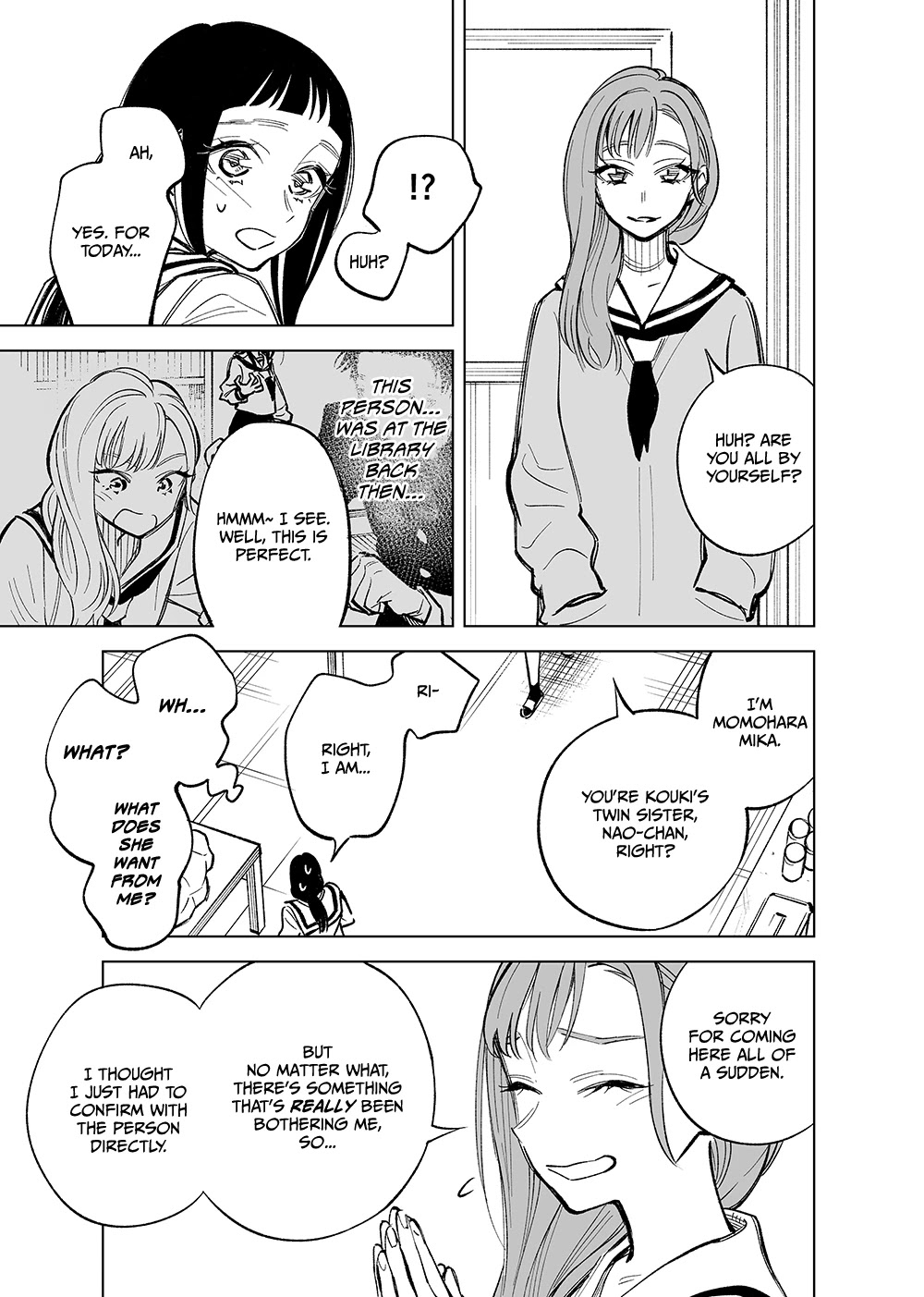The Twins' Circumstances Chapter 18 page 3 - Chapter 18: Momohara saw that as well