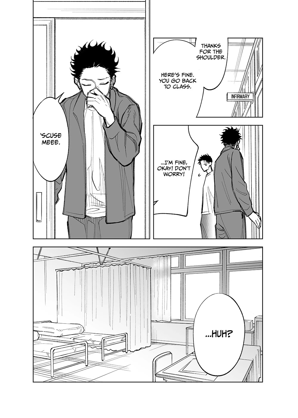 The Twins' Circumstances Chapter 22 page 1 - Chapter 22: The infirmary is nice. I mean, there's a bed.