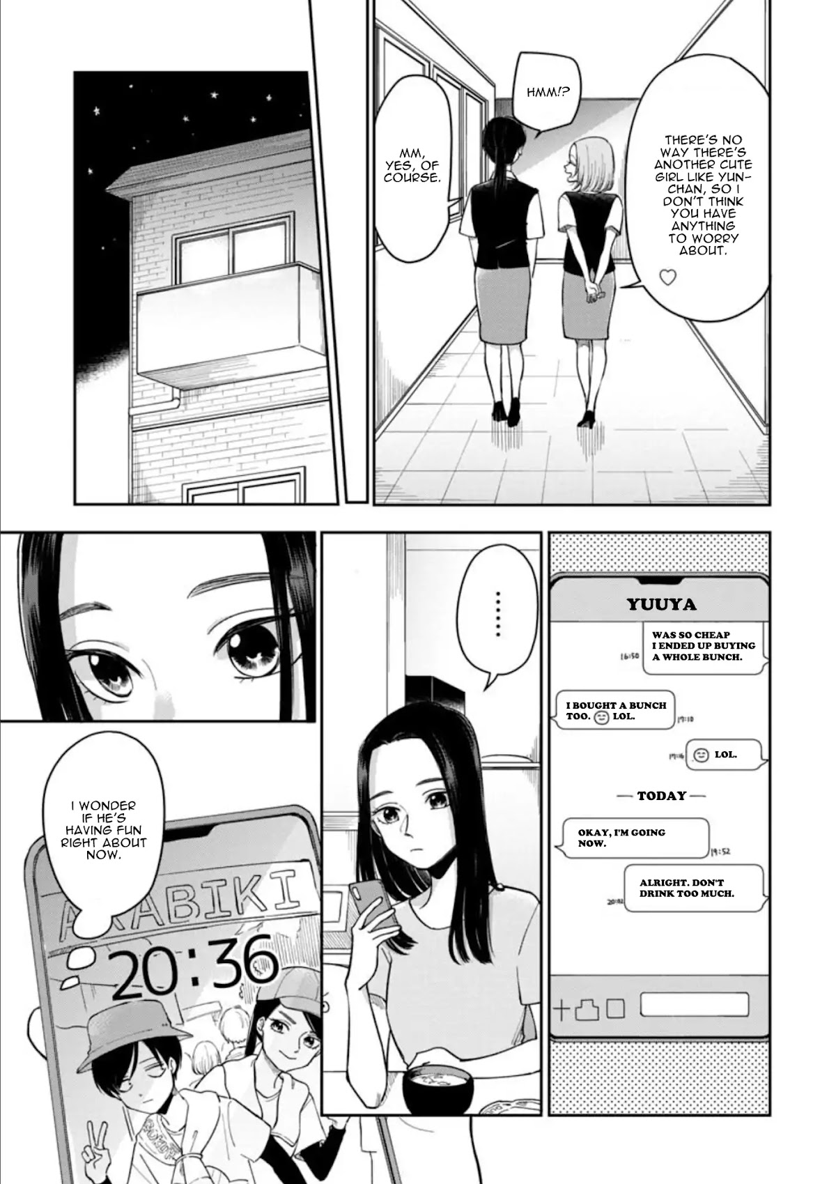 The Two Gets by Tomorrow Too, More or Less. Chapter 11 page 6 - Chapter 11: Hitozukiaimo Daiji "Sociability is Important, too"