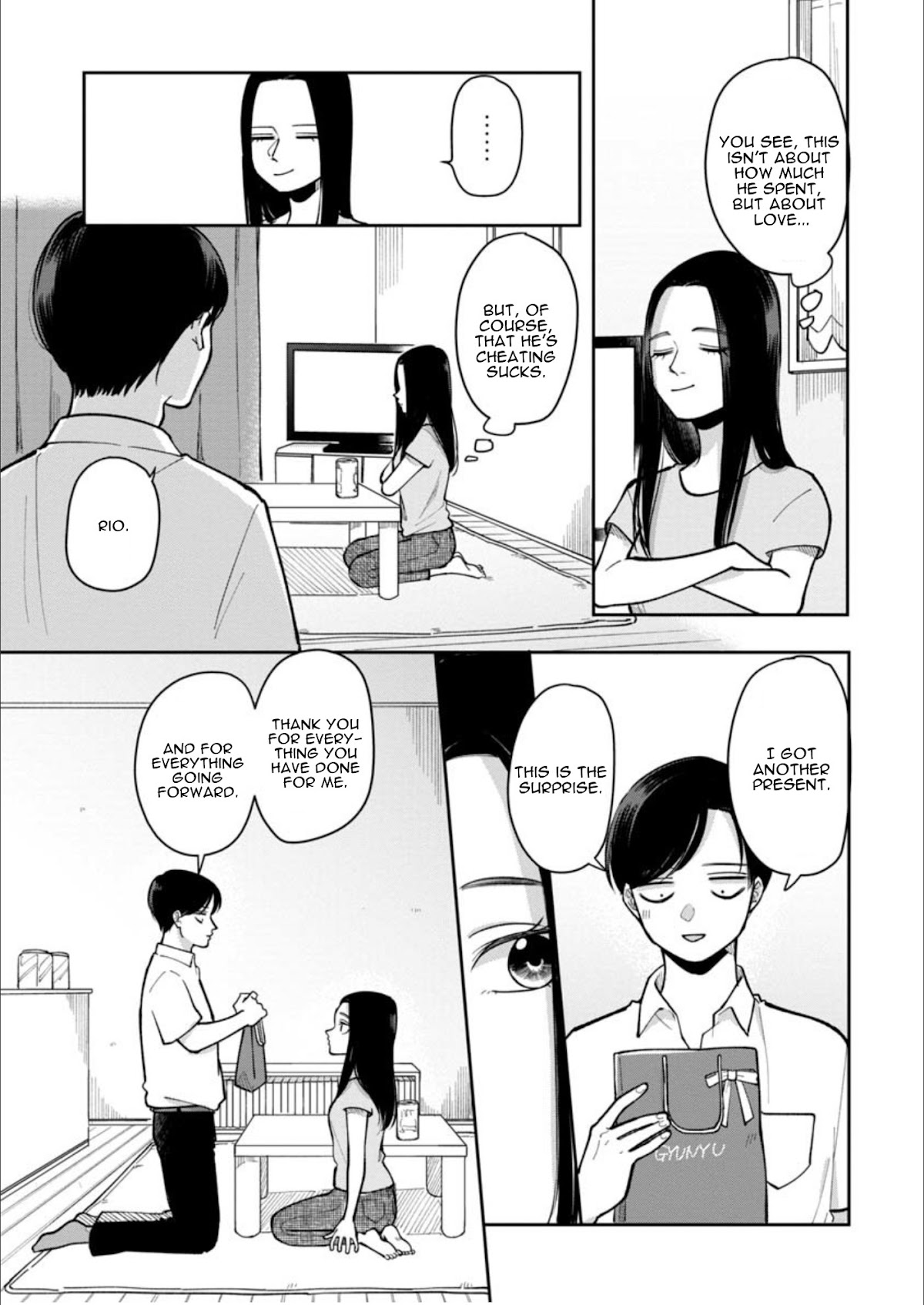The Two Gets by Tomorrow Too, More or Less. Chapter 19 page 8 - Chapter 19: Tanjoubi Surprise "Birthday Surprise"