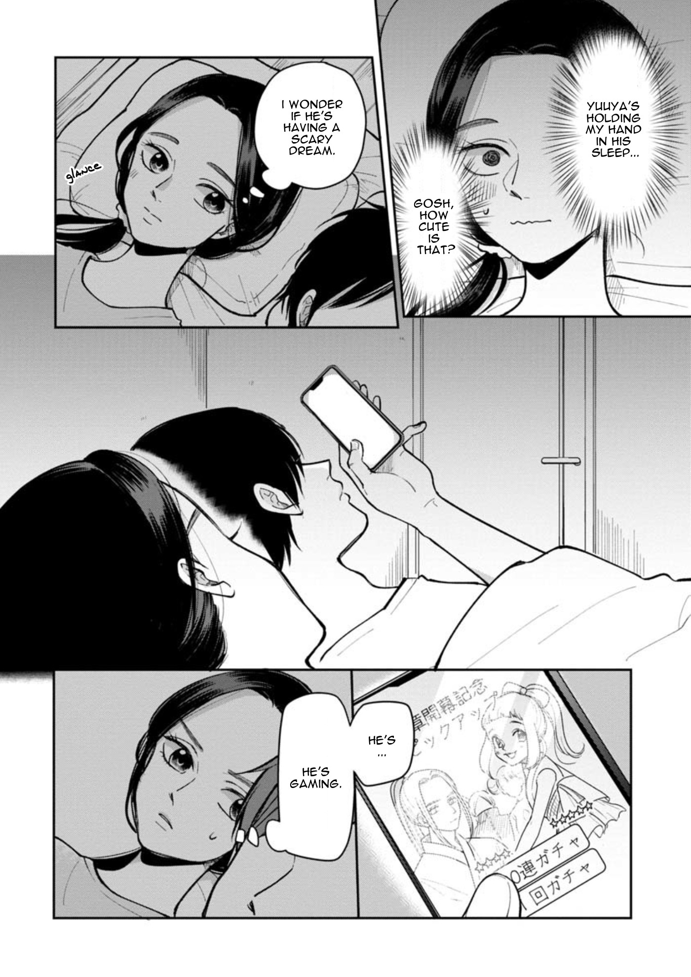 The Two Gets by Tomorrow Too, More or Less. Chapter 20 page 3 - Chapter 20: Te wo Tsunaide "Holding Hands"