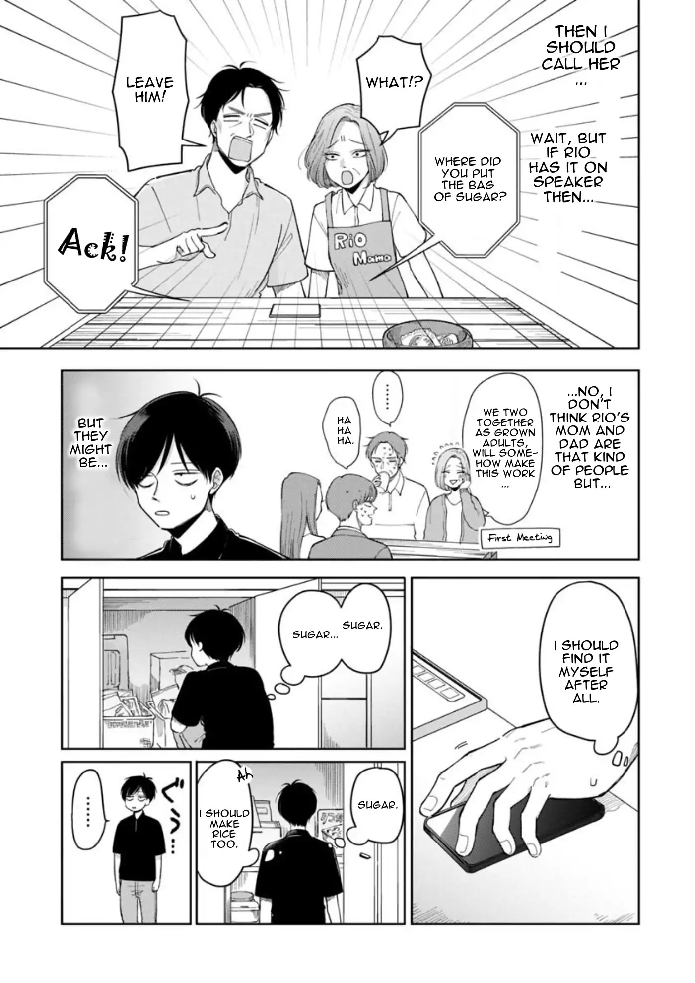 The Two Gets by Tomorrow Too, More or Less. Chapter 7 page 4 - Chapter 7: Rusuban no Hi "Day for Staying at Home"