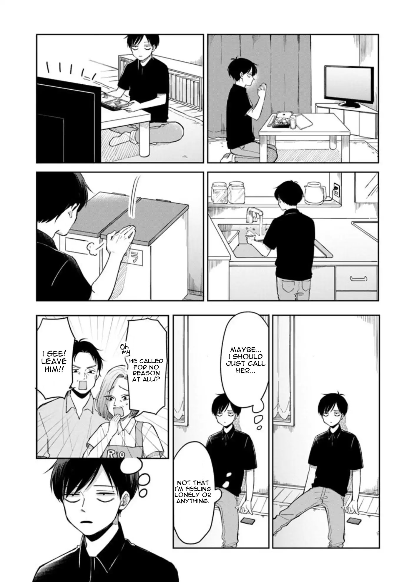 The Two Gets by Tomorrow Too, More or Less. Chapter 7 page 6 - Chapter 7: Rusuban no Hi "Day for Staying at Home"