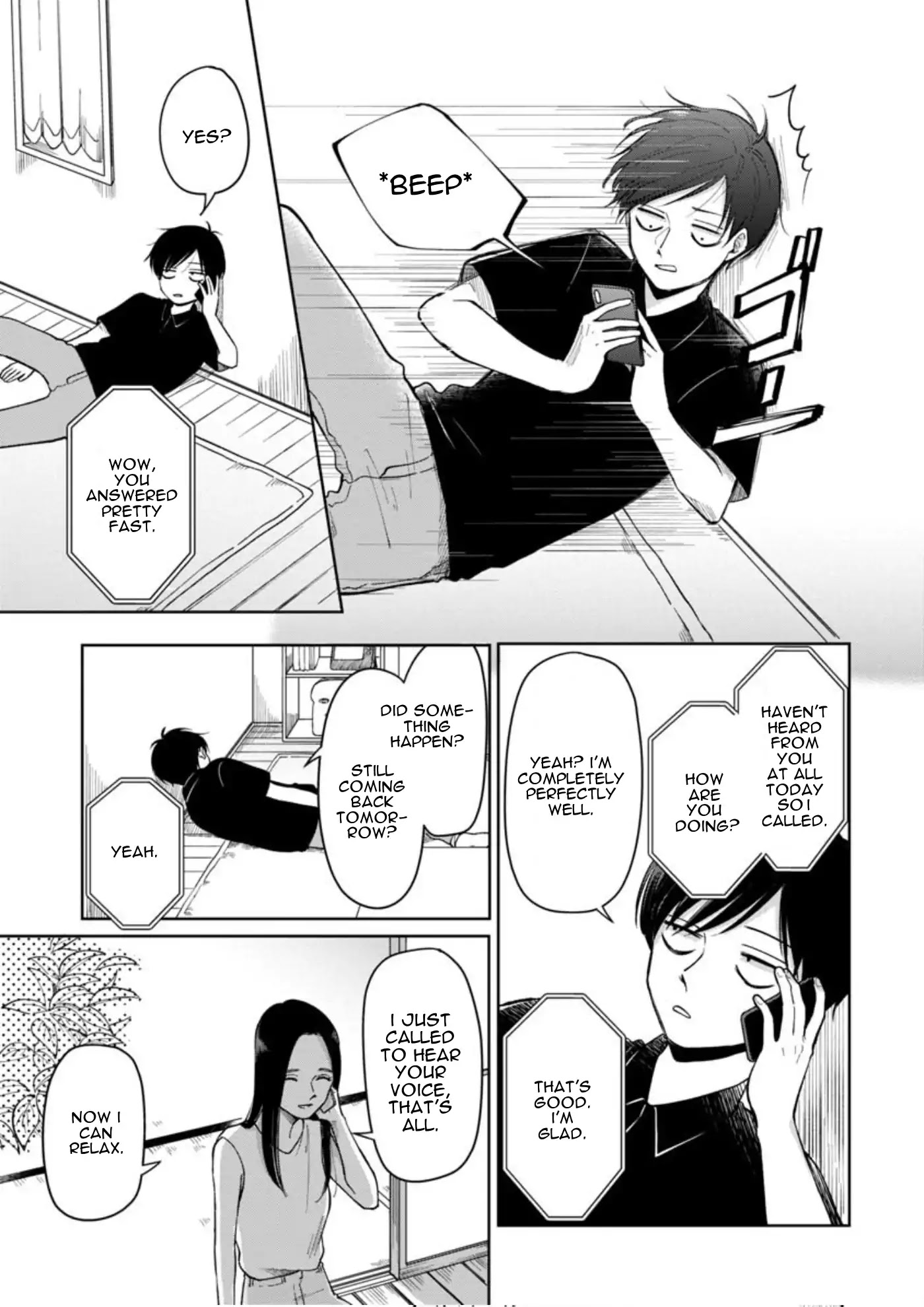 The Two Gets by Tomorrow Too, More or Less. Chapter 7 page 8 - Chapter 7: Rusuban no Hi "Day for Staying at Home"