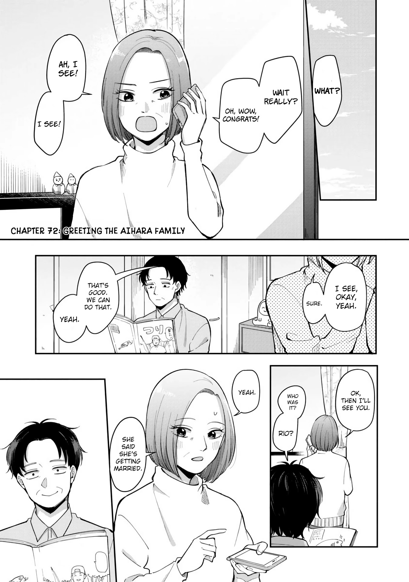 The Two Gets by Tomorrow Too, More or Less. Chapter 72 page 1 - Chapter 72: Greeting the Aihara Family