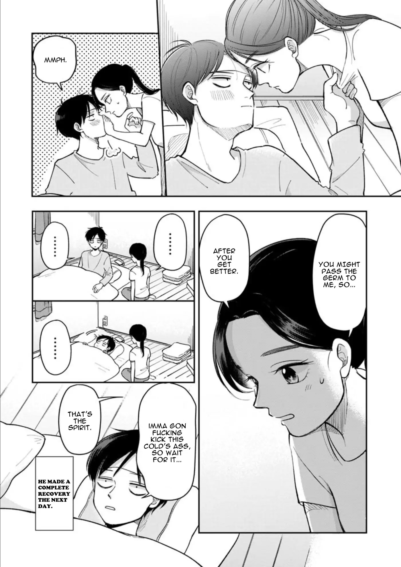 The Two Gets by Tomorrow Too, More or Less. Chapter 9 page 9 - Chapter 9: Sorenarini, Kanbyou "Nursing Him, More or Less"