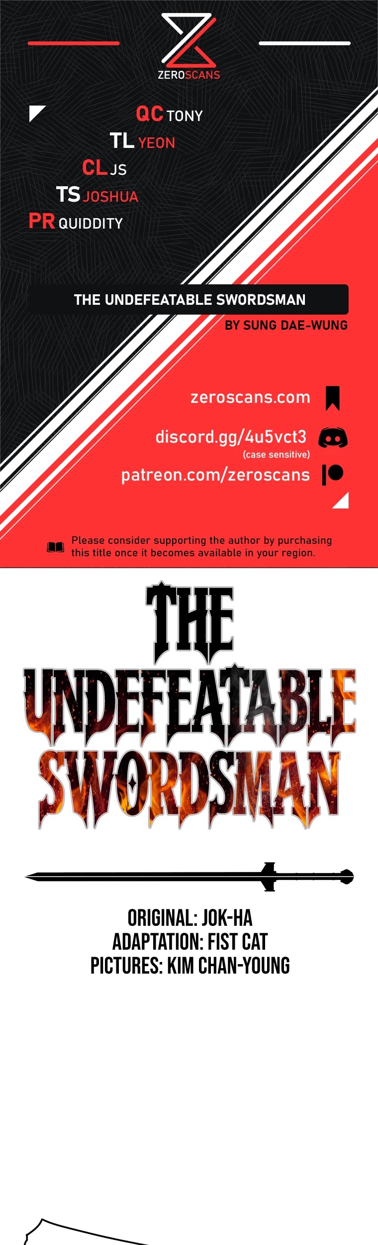 The Undefeatable Swordsman Chapter 109 page 1 - Chapter 109