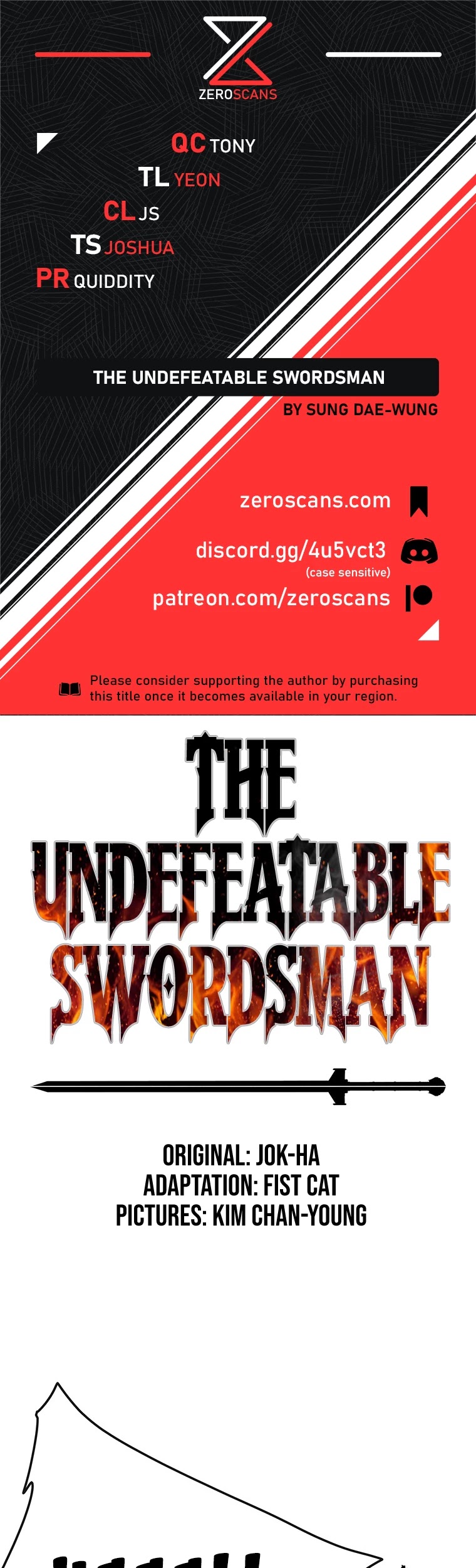The Undefeatable Swordsman Chapter 110 page 1 - Chapter 110