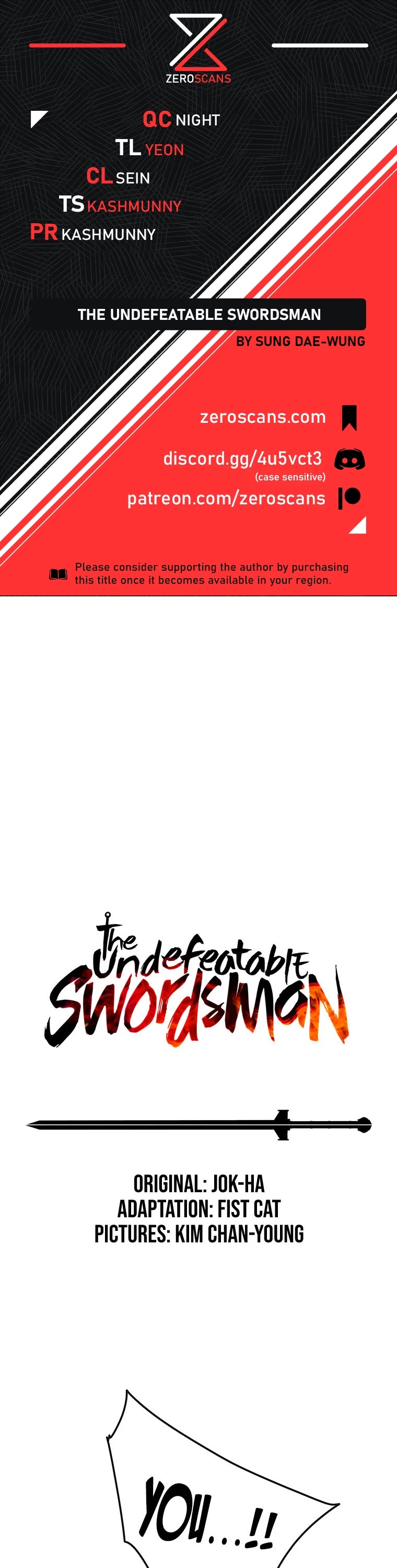 The Undefeatable Swordsman Chapter 127 page 1 - Chapter 127