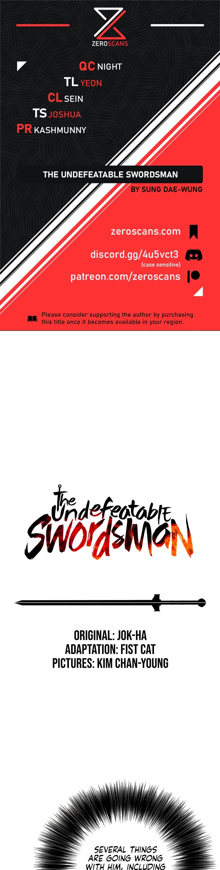 The Undefeatable Swordsman Chapter 128 page 1 - Chapter 128
