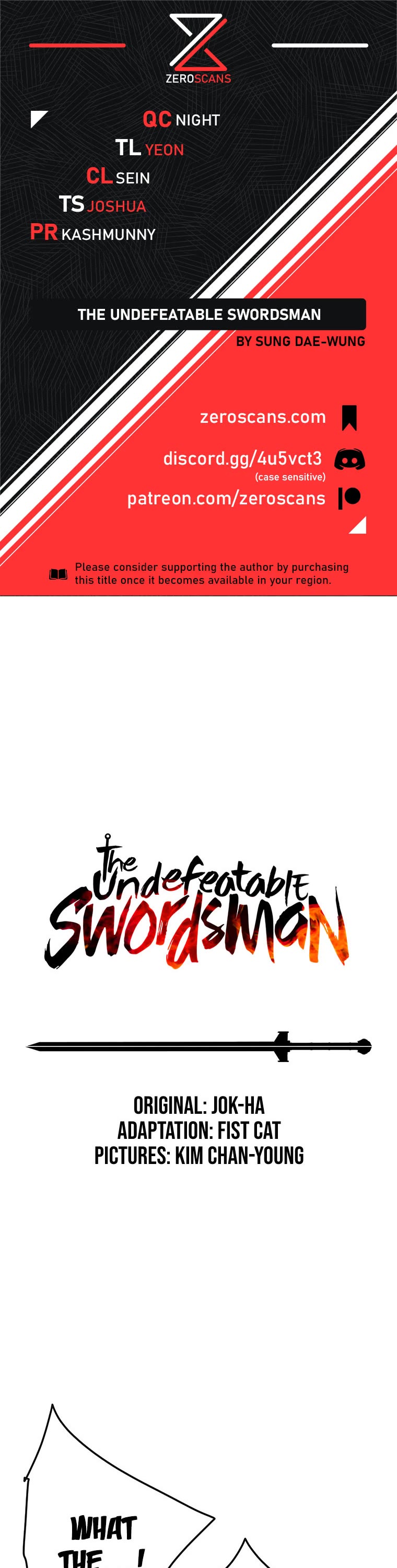 The Undefeatable Swordsman Chapter 129 page 1 - Chapter 129