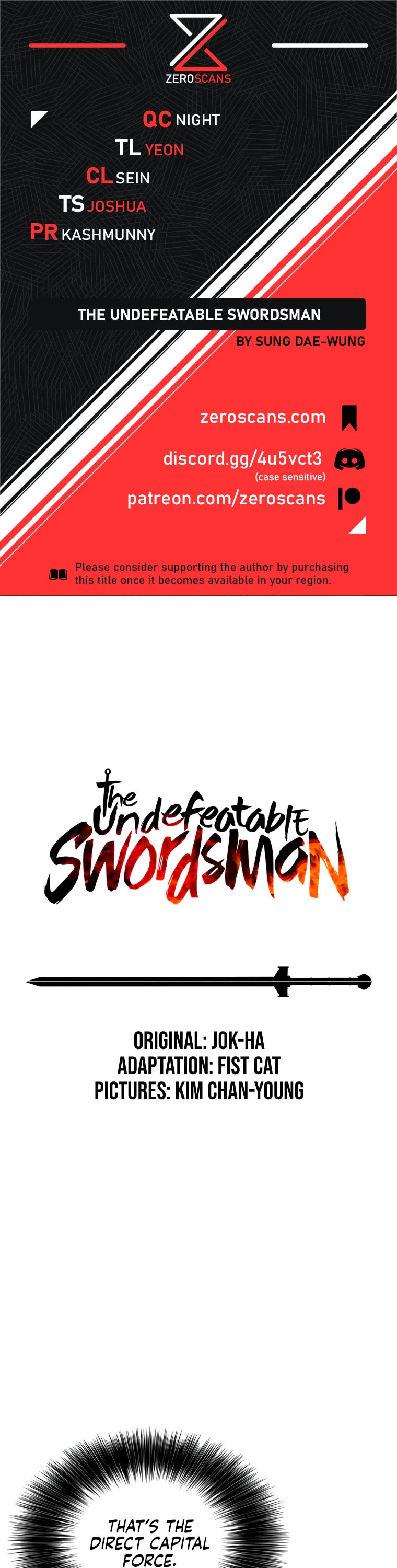 The Undefeatable Swordsman Chapter 130 page 1 - Chapter 130