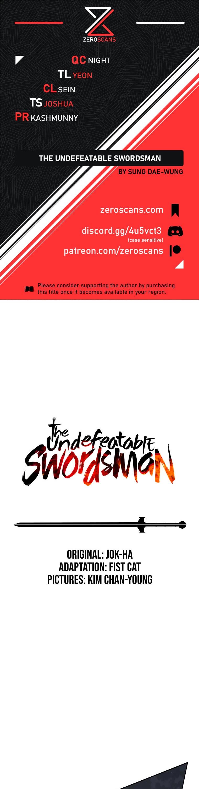 The Undefeatable Swordsman Chapter 132 page 1 - Chapter 132