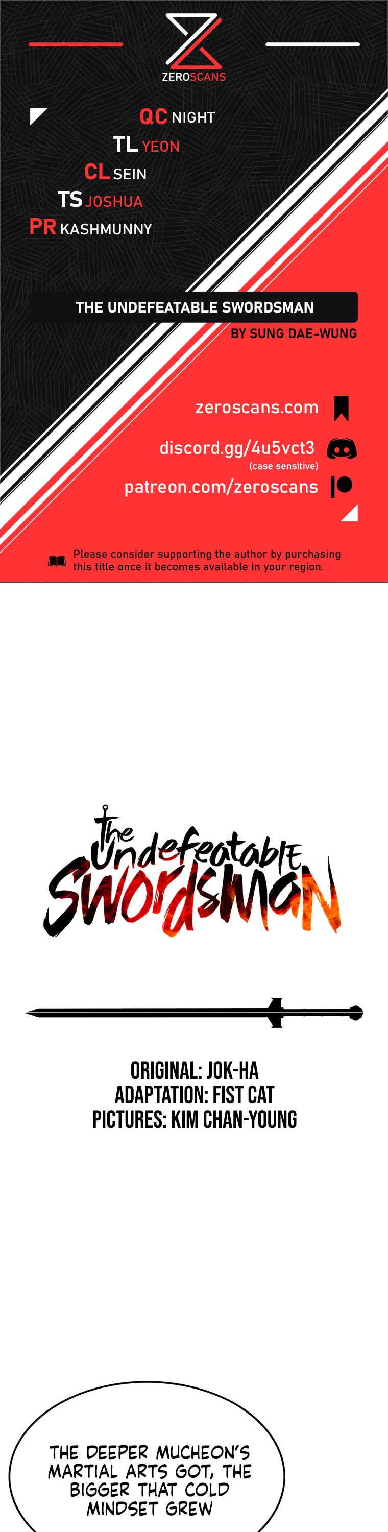 The Undefeatable Swordsman Chapter 133 page 1 - Chapter 133
