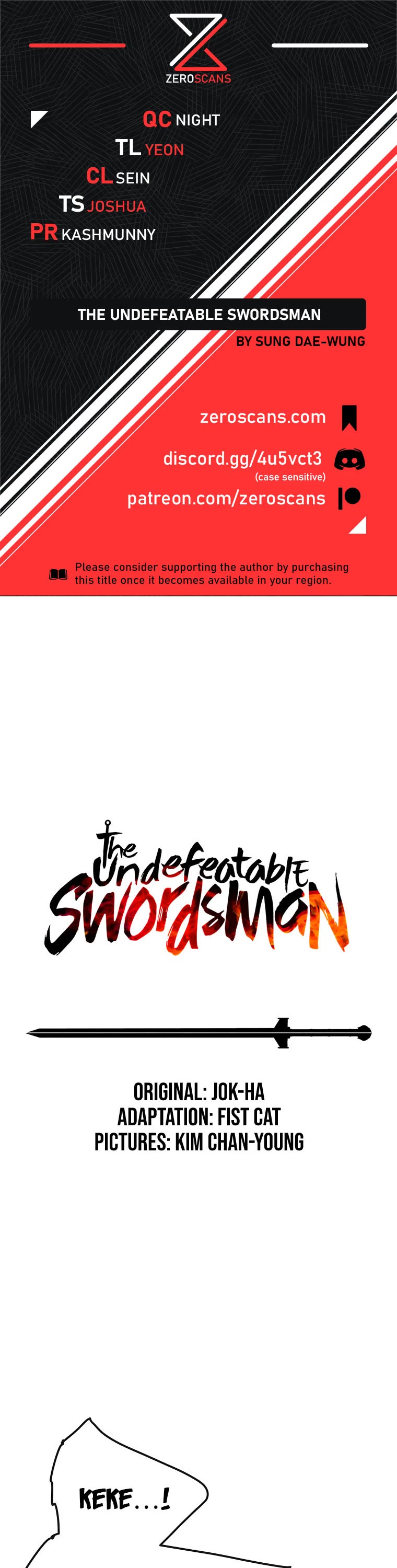 The Undefeatable Swordsman Chapter 135 page 1 - Chapter 135