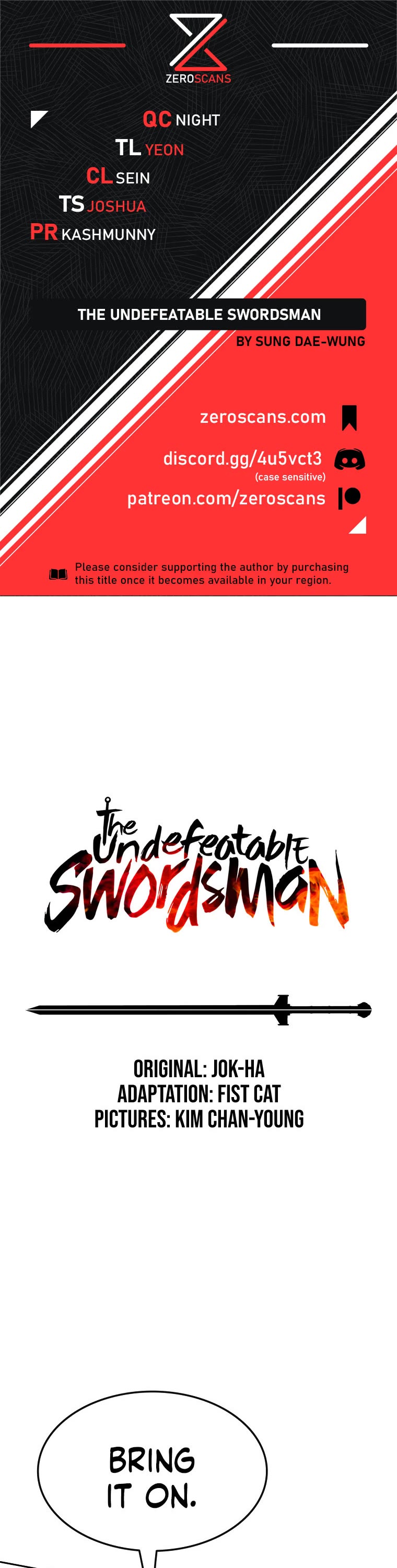 The Undefeatable Swordsman Chapter 139 page 1 - Chapter 139