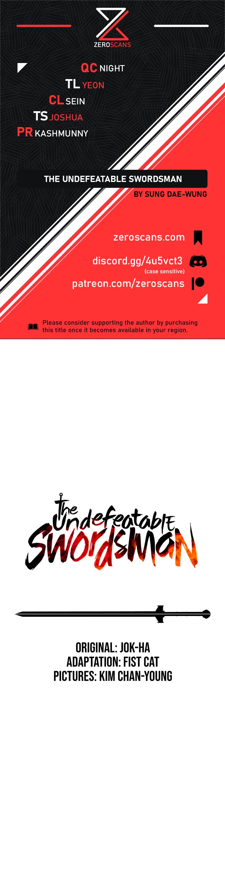 The Undefeatable Swordsman Chapter 140 page 1 - Chapter 140