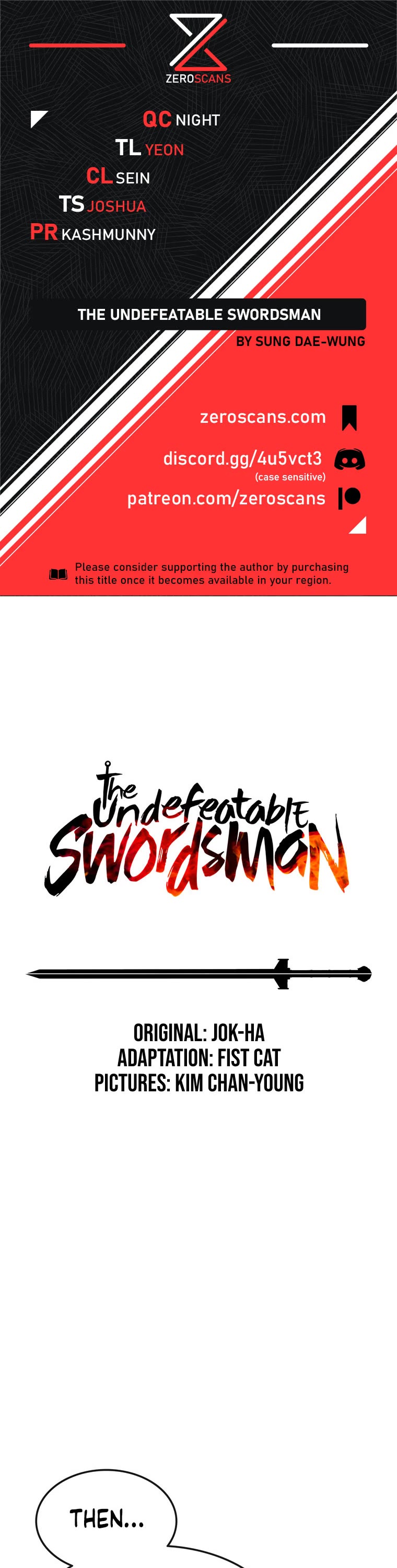 The Undefeatable Swordsman Chapter 141 page 1 - Chapter 141