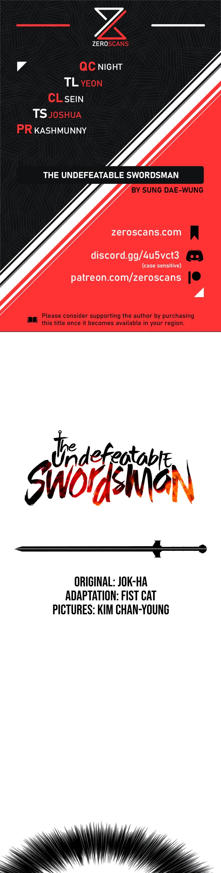 The Undefeatable Swordsman Chapter 142 page 1 - Chapter 142