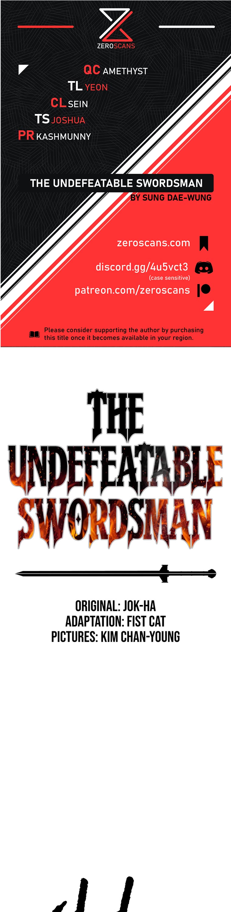 The Undefeatable Swordsman Chapter 144 page 1 - Chapter 144