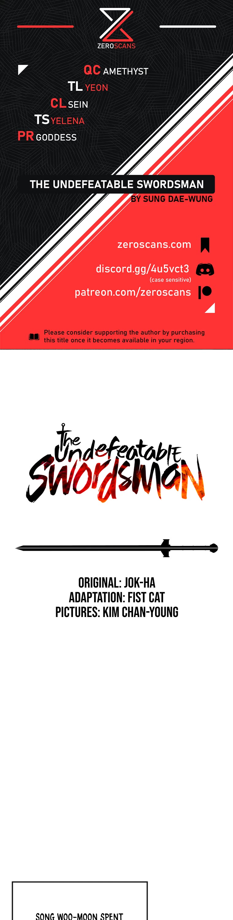 The Undefeatable Swordsman Chapter 152 page 1 - Chapter 152