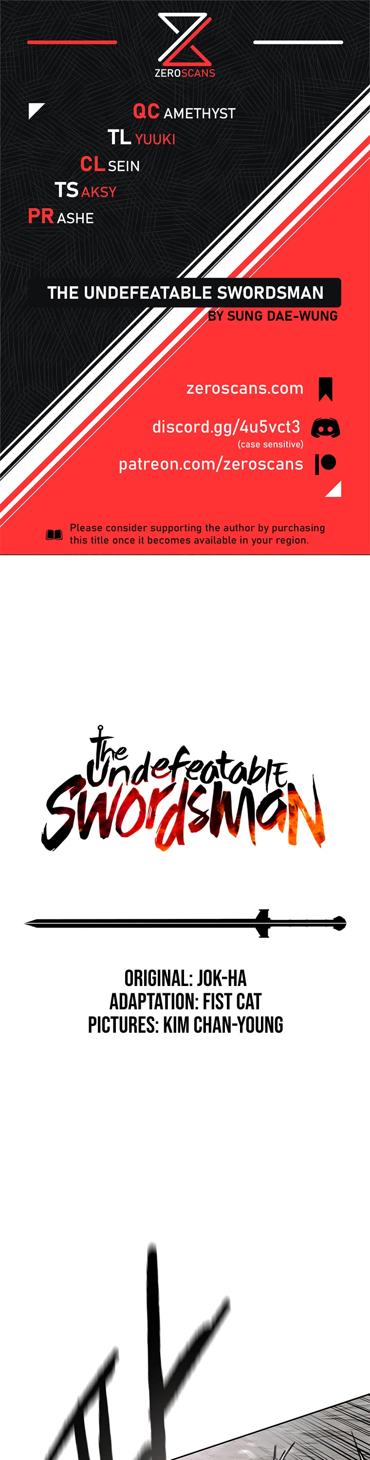 The Undefeatable Swordsman Chapter 154 page 1 - Chapter 154