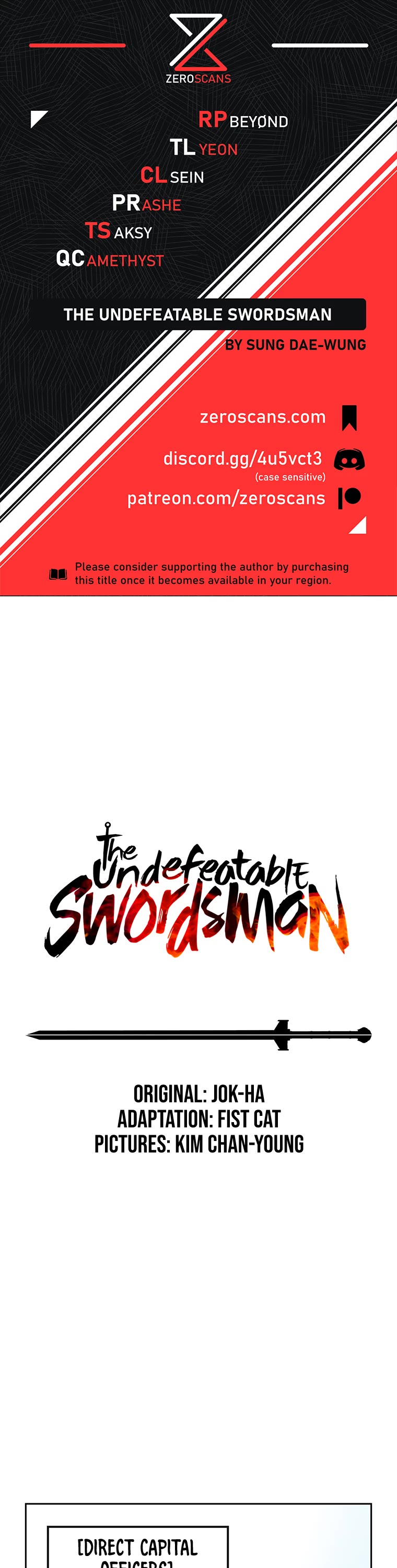The Undefeatable Swordsman Chapter 155 page 1 - Chapter 155