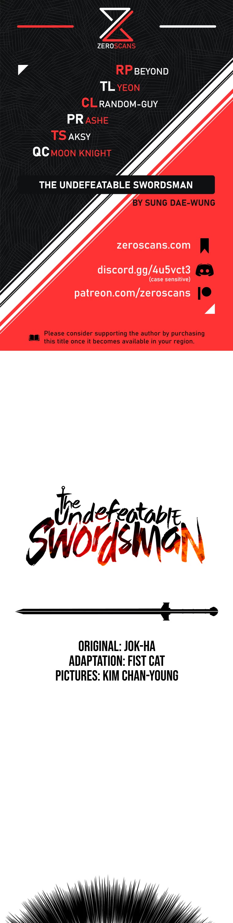 The Undefeatable Swordsman Chapter 169 page 1 - Chapter 169