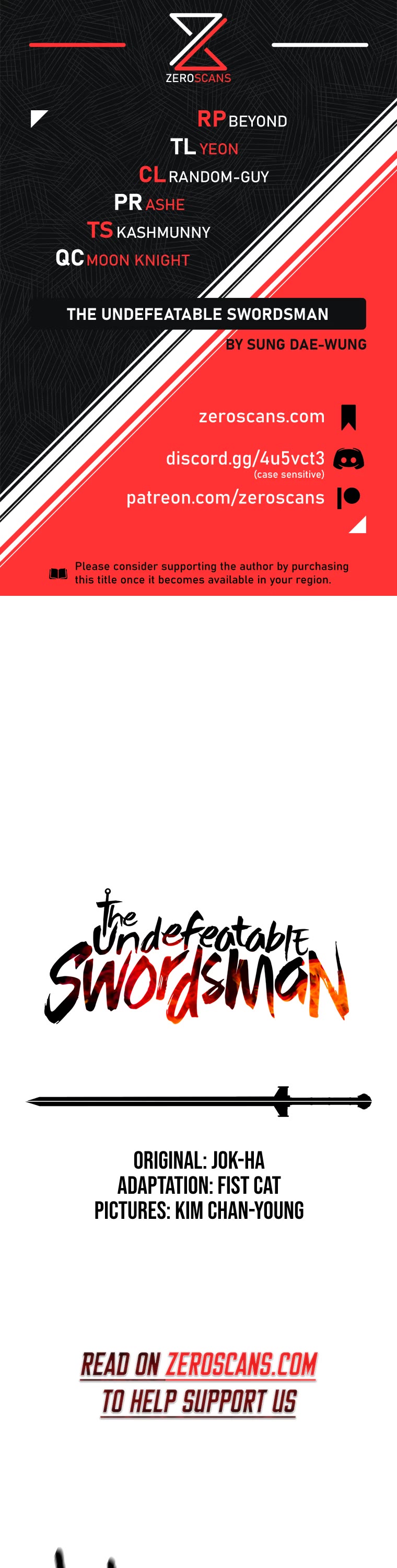 The Undefeatable Swordsman Chapter 171 page 1 - Chapter 171