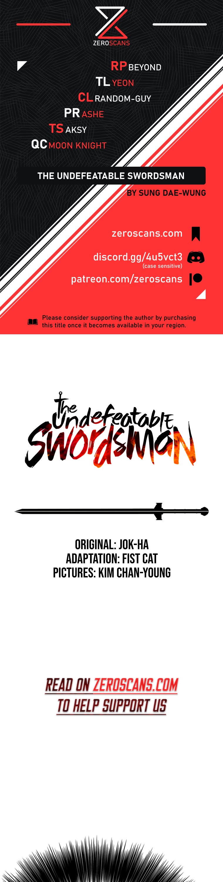 The Undefeatable Swordsman Chapter 175 page 1 - Chapter 175