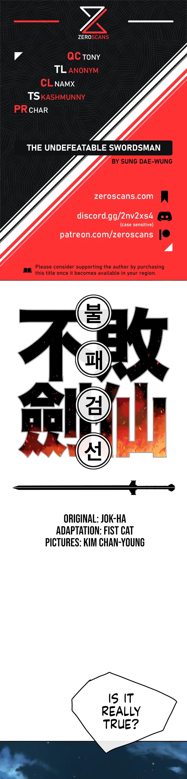 The Undefeatable Swordsman Chapter 23 page 1 - Chapter 23