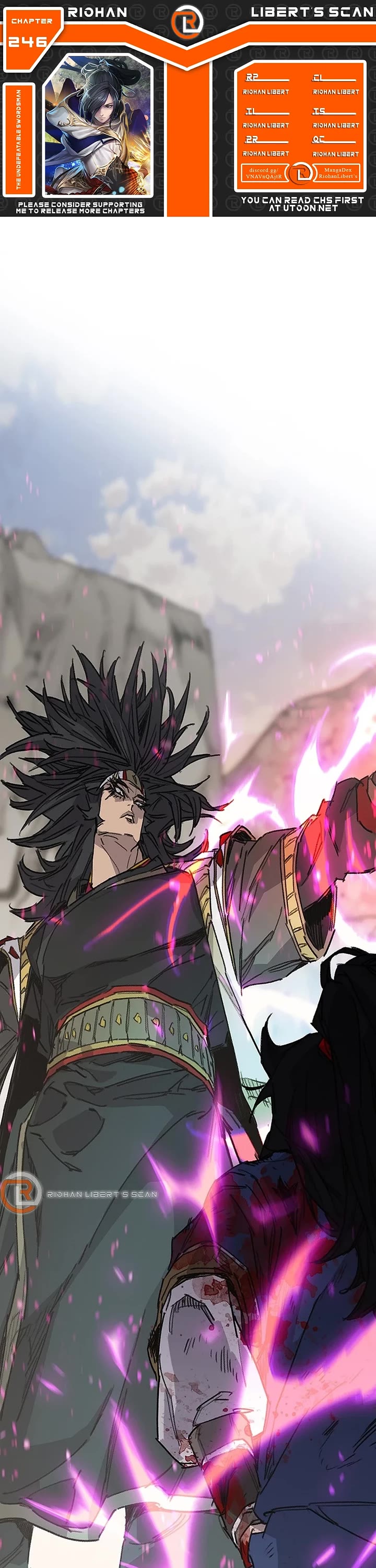 The Undefeatable Swordsman Chapter 246 page 1 - Chapter 246