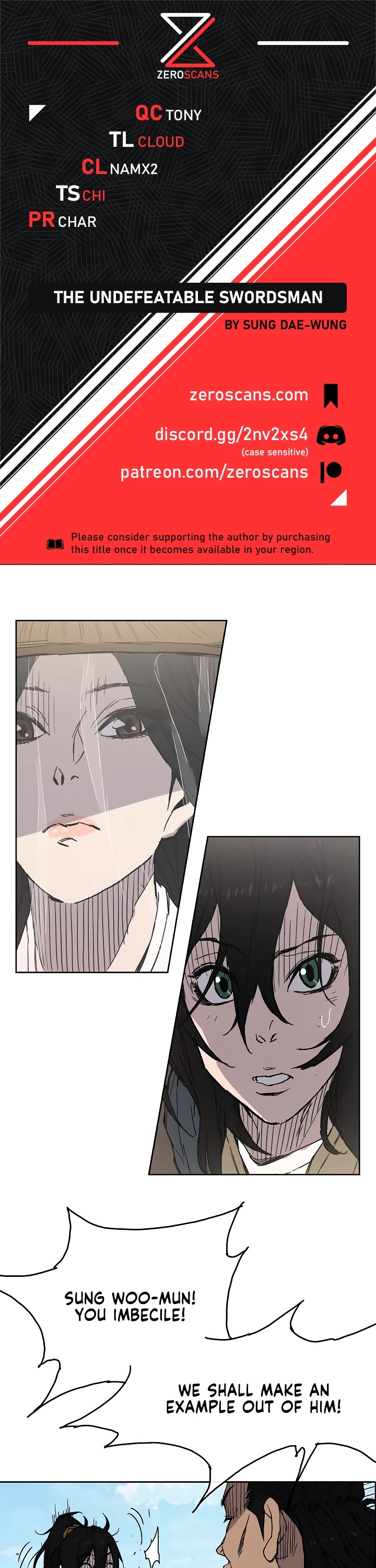 The Undefeatable Swordsman Chapter 3 page 1 - Chapter 3
