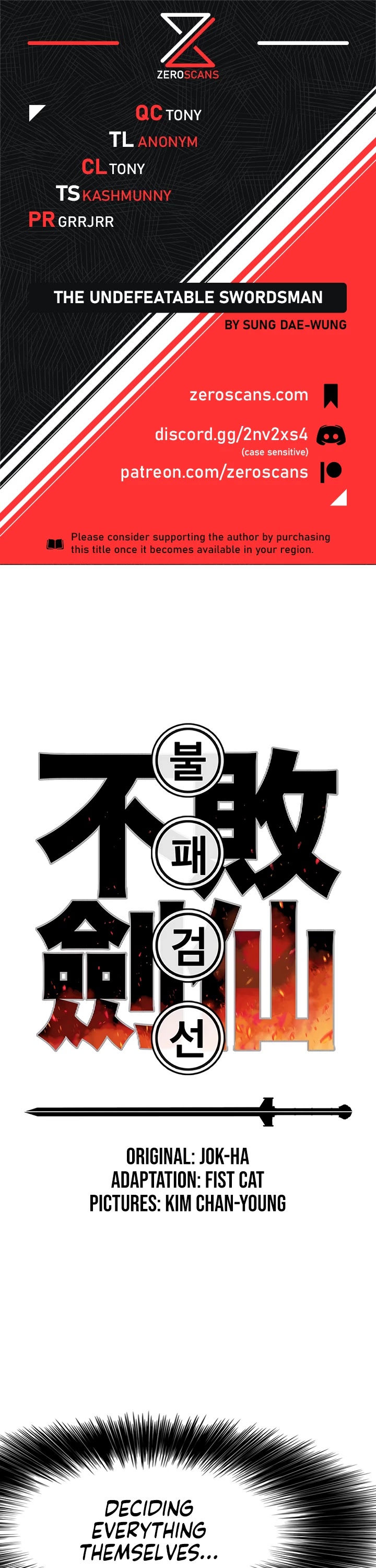 The Undefeatable Swordsman Chapter 45 page 1 - Chapter 45