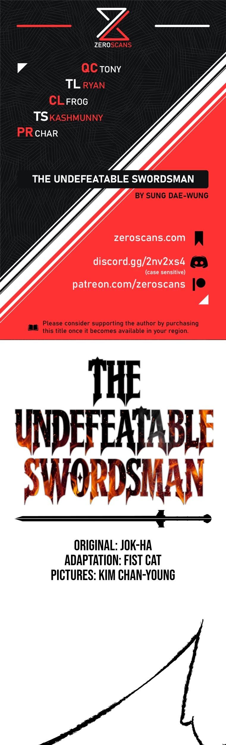 The Undefeatable Swordsman Chapter 82 page 1 - Chapter 82