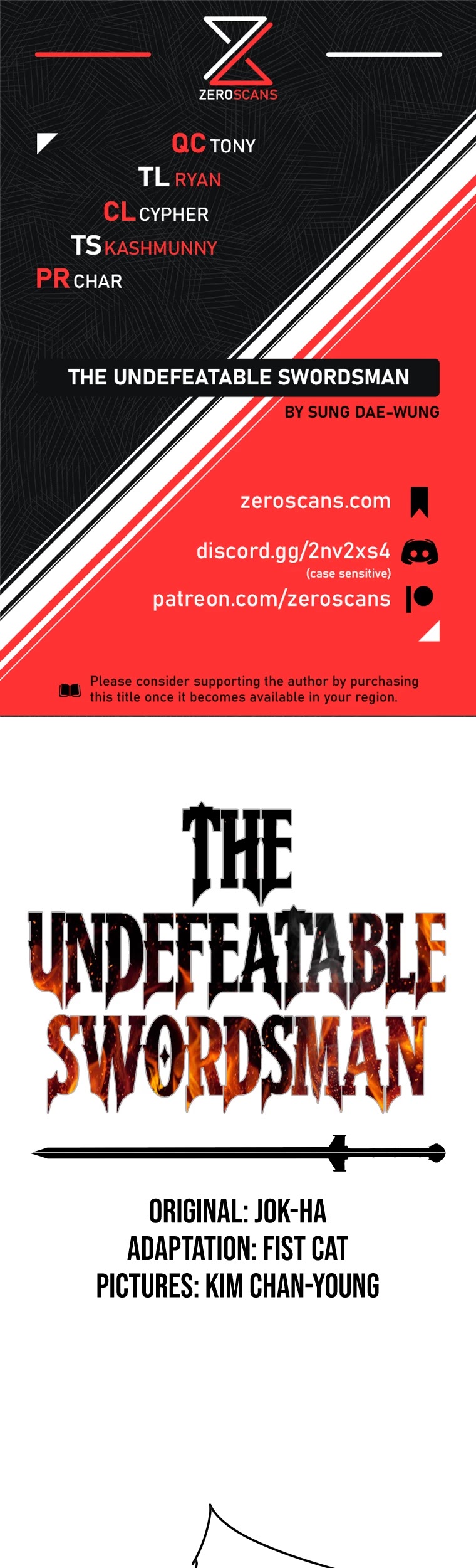The Undefeatable Swordsman Chapter 83 page 1 - Chapter 83