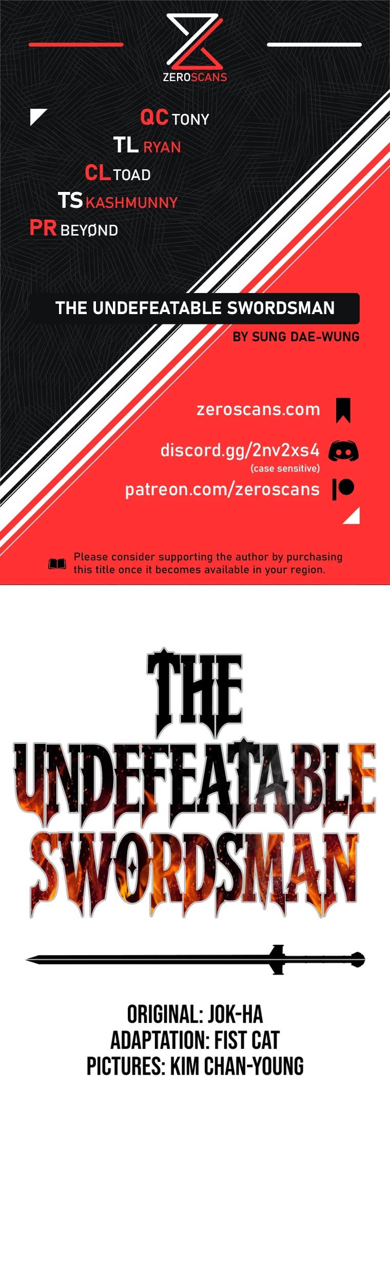 The Undefeatable Swordsman Chapter 88 page 1 - Chapter 88