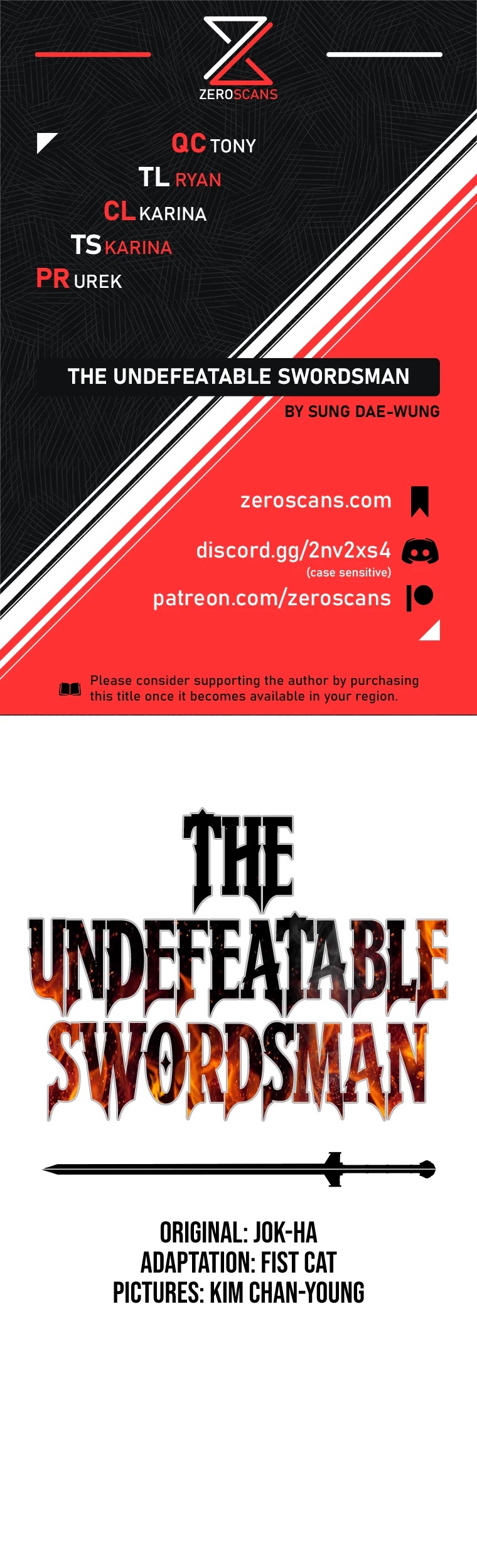 The Undefeatable Swordsman Chapter 95 page 1 - Chapter 95