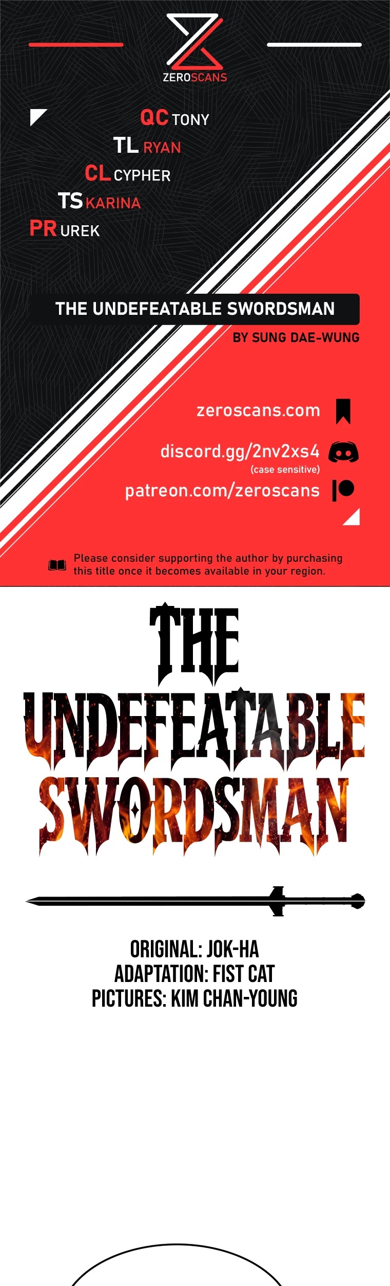 The Undefeatable Swordsman Chapter 96 page 1 - Chapter 96