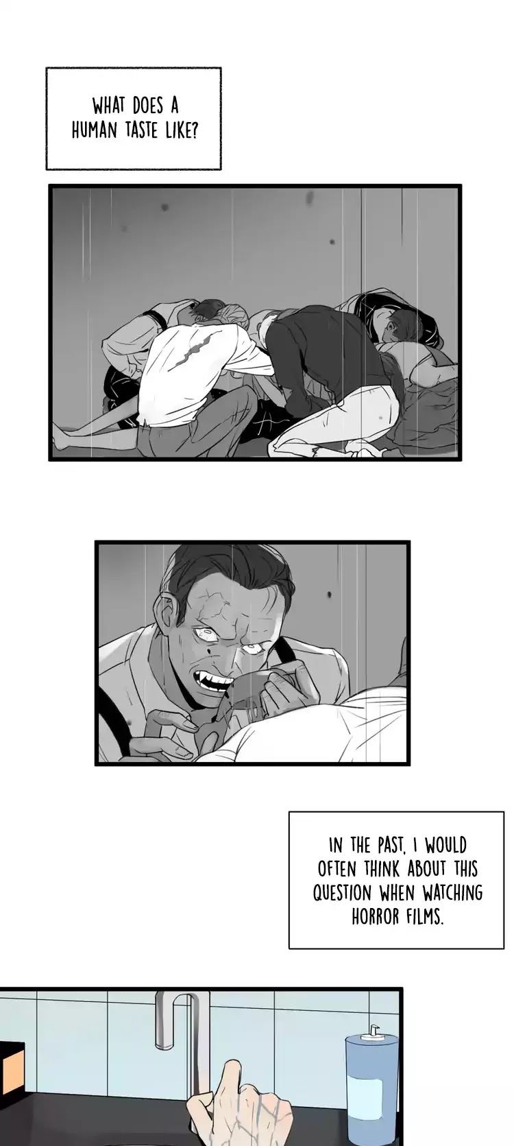 The Unfeeling Me Chapter 1 page 1 - Chapter 1: A "Monster" Who Needs to Feed