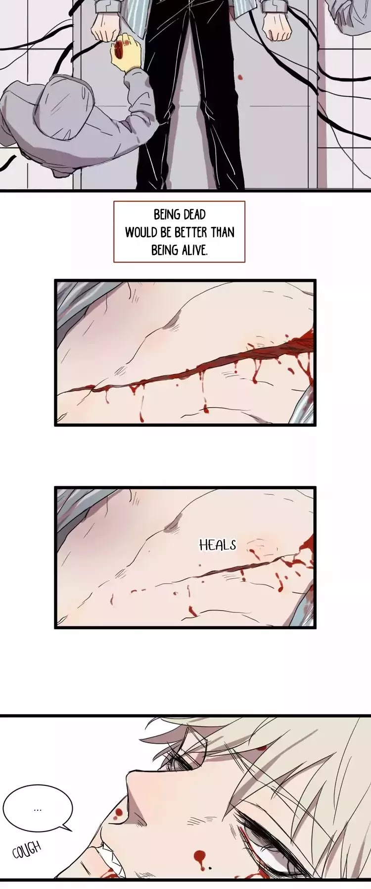 The Unfeeling Me Chapter 10 page 4 - Chapter 10: Hanging by a Thread
