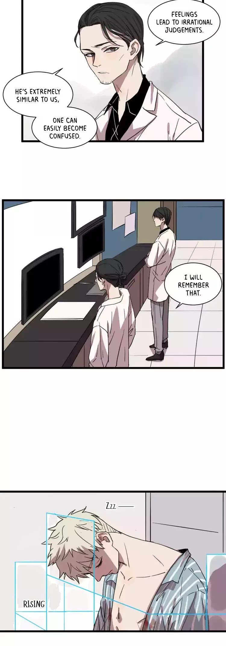 The Unfeeling Me Chapter 10 page 8 - Chapter 10: Hanging by a Thread
