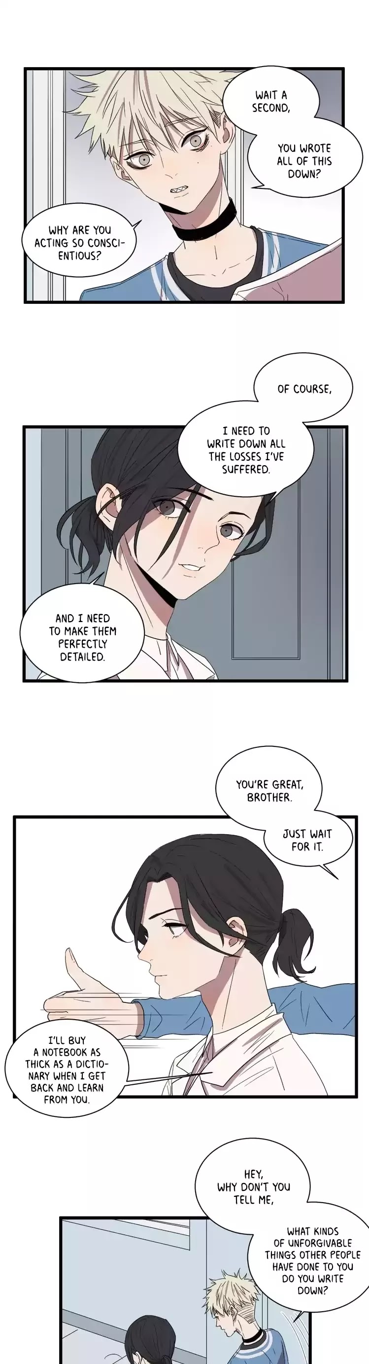 The Unfeeling Me Chapter 22 page 3 - Chapter 22: A Notebook as Thick as a Dictionary