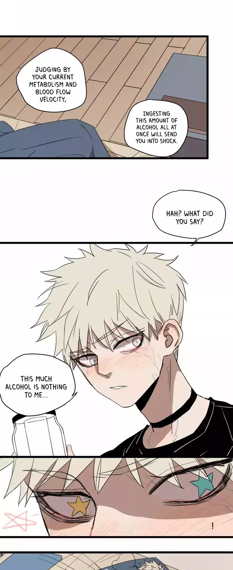 The Unfeeling Me Chapter 7 page 15 - Chapter 7: He’s Really Cute When He’s Drunk?