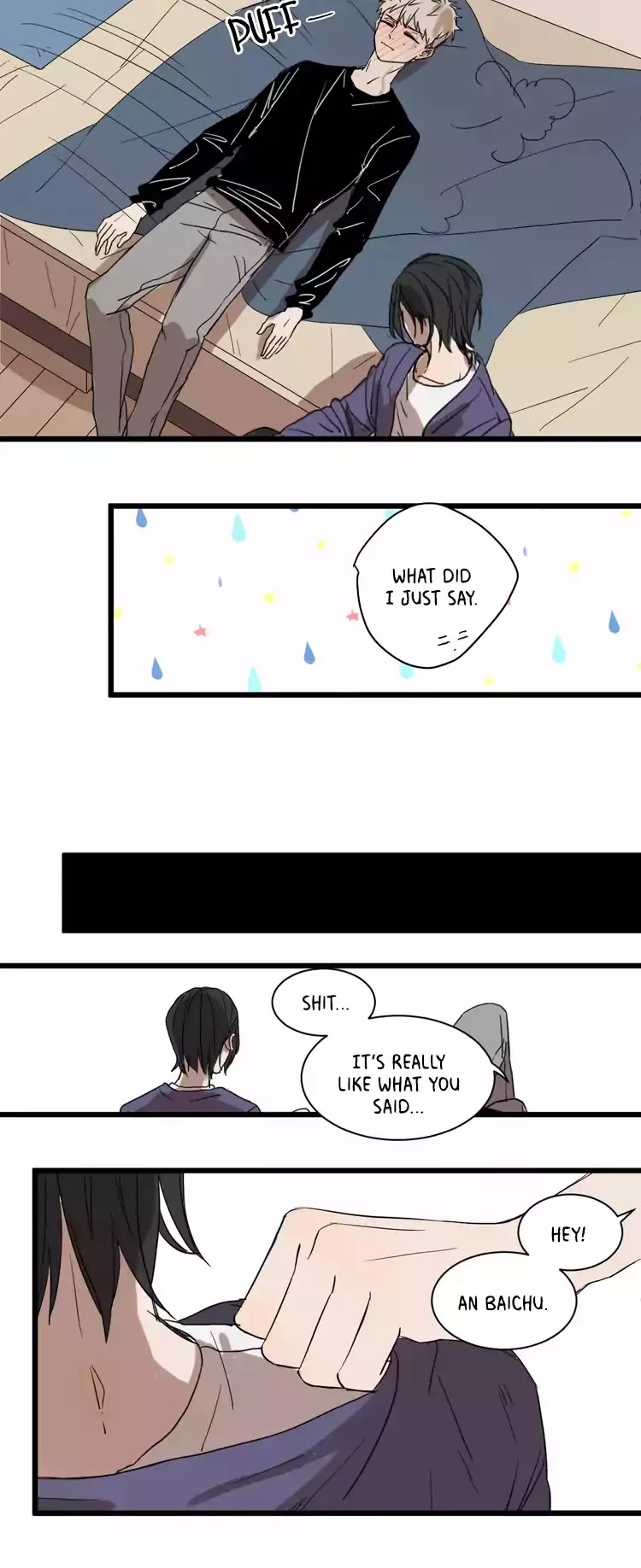 The Unfeeling Me Chapter 7 page 16 - Chapter 7: He’s Really Cute When He’s Drunk?